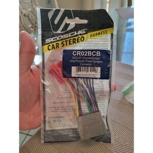 Scosche CR02BCB Wiring Harness w/ Connectors for 2002-Up Chrysler Vehicles